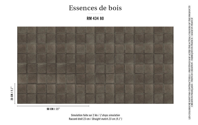 ÉLITIS Caissa Behang Essence de bois Collectie RM_434_80