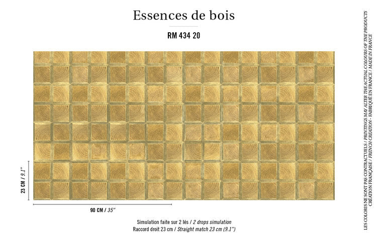 ÉLITIS Caissa Behang Essence de bois Collectie RM_434_20