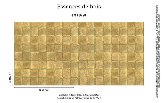 ÉLITIS Caissa Behang Essence de bois Collectie RM_434_20