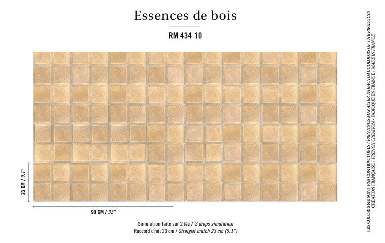ÉLITIS Caissa Behang Essence de bois Collectie RM_434_10