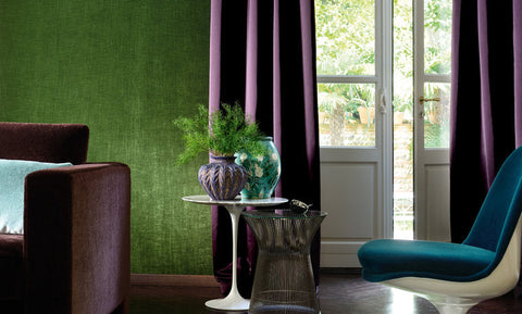 ÉLITIS Alcove Behang Velvet Fluweel Behang