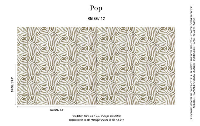 ÉLITIS Bobale Behang Pop Behang Collectie RM_897_12