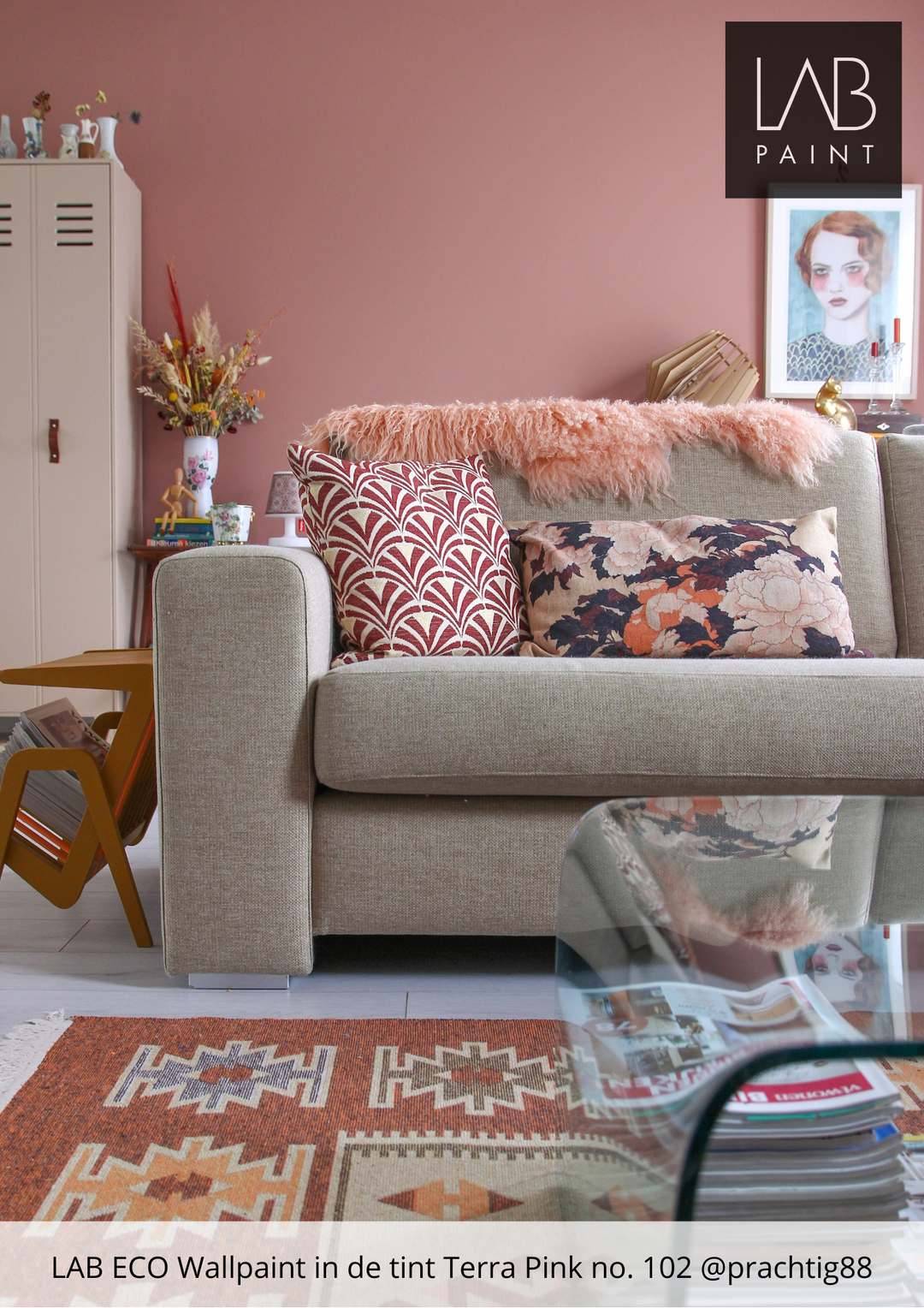 LAB Wandfarbe | Terra Pink Nr. 102