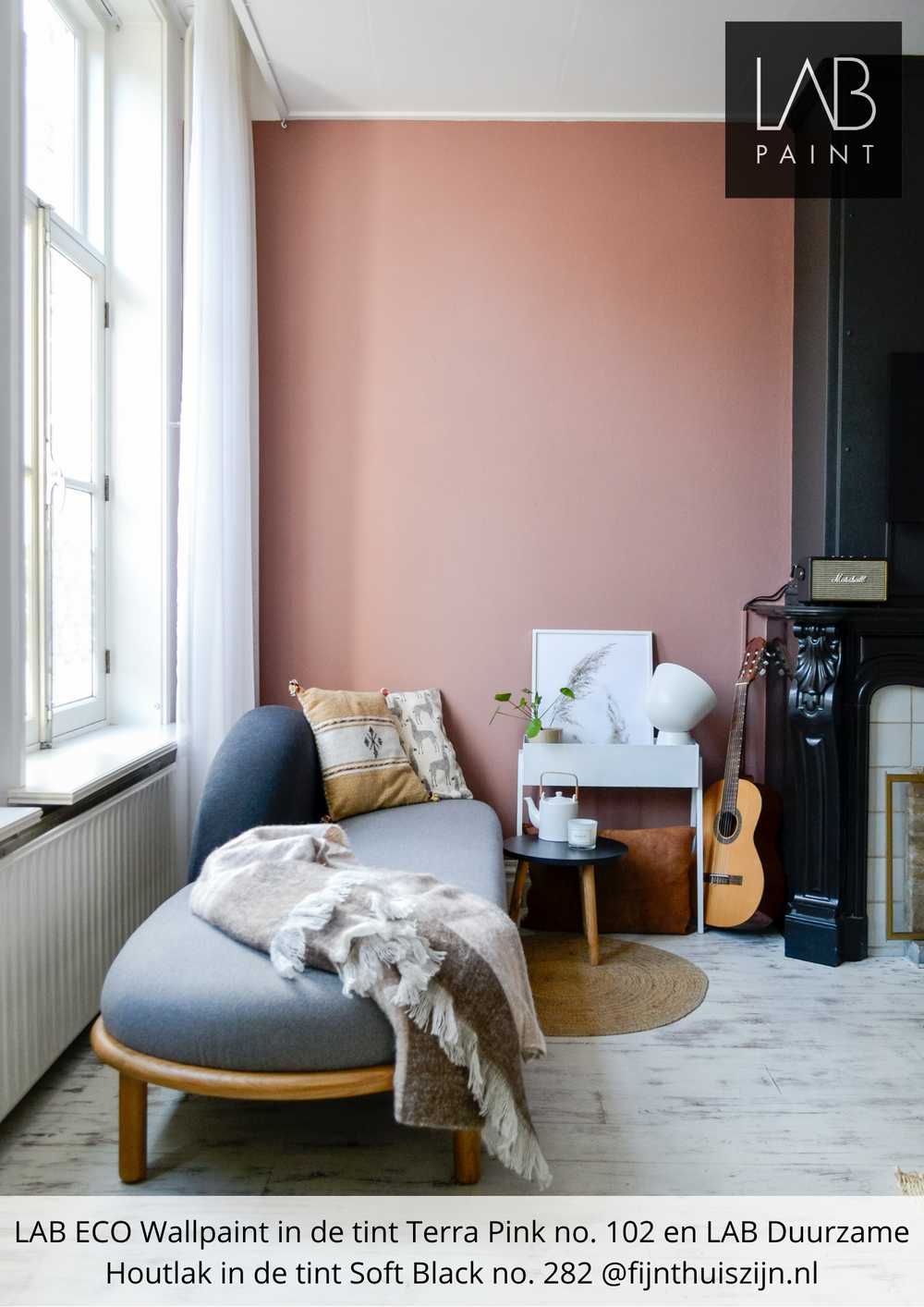 LAB Wandfarbe | Terra Pink Nr. 102