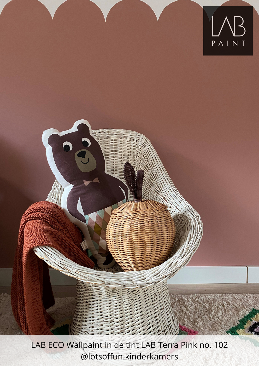 LAB Wandfarbe | Terra Pink Nr. 102