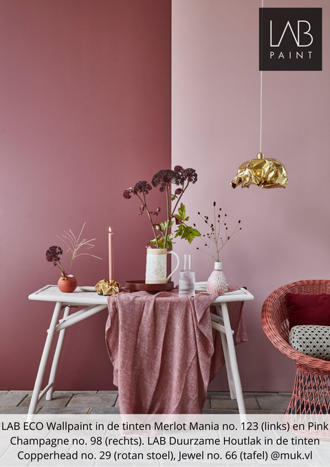 LAB Wallpaint | PINK CHAMPAGNE NO. 98