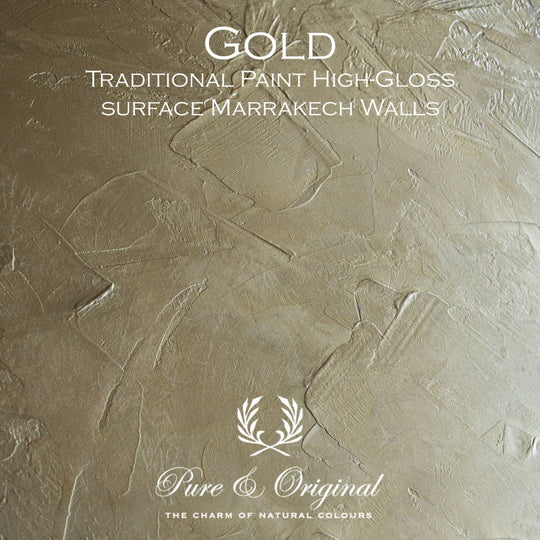 Traditionelle Lack-Hochglanz-Elemente | Gold
