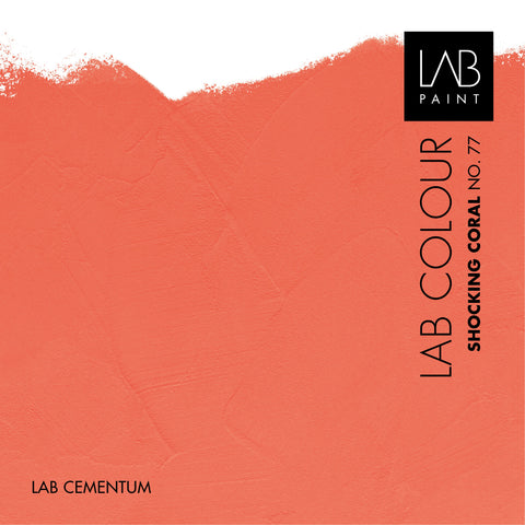 LAB Cementum Walls | SHOCKING CORAL NO. 77 | LAB ARCHIVE COLOURS