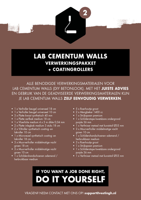 LAB Cementum verwerkingspakket