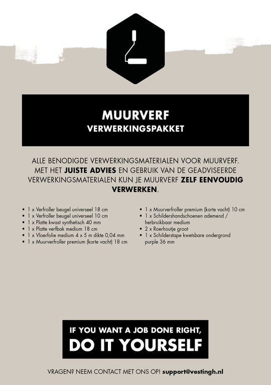 Verarbeitungspaket Wandfarbe