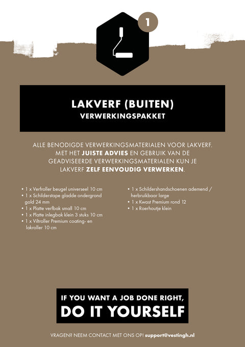 Lakverf (buiten) verwerkingspakket