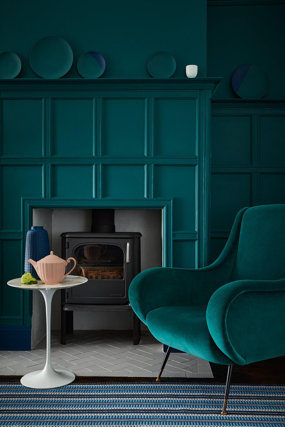 Interior Oil Eggshell | Mid Azure Green no. 96
