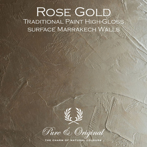 Traditionelle Lack-Hochglanz-Elemente | Roségold